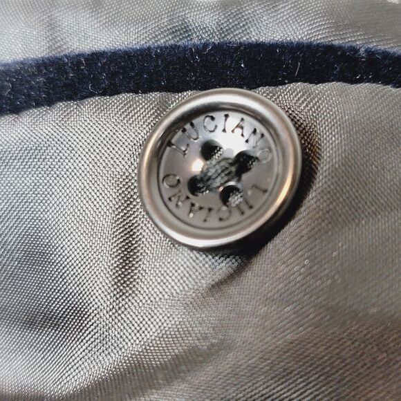 Bagozza Midnight Blue Velour Mens Blazer US Size 44 EU Size 54 - Picture 13 of 14